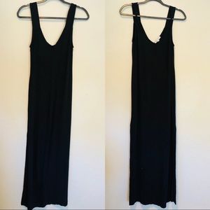 Green Envelope Black Maxi Dress Size Small